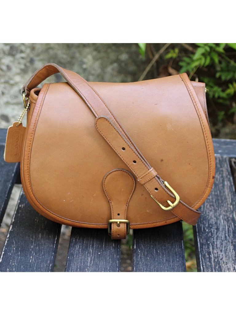 Coach Vintage - Riding Bag (Saddle Bag) 9851 In Color Putty, Usa Pre-1994